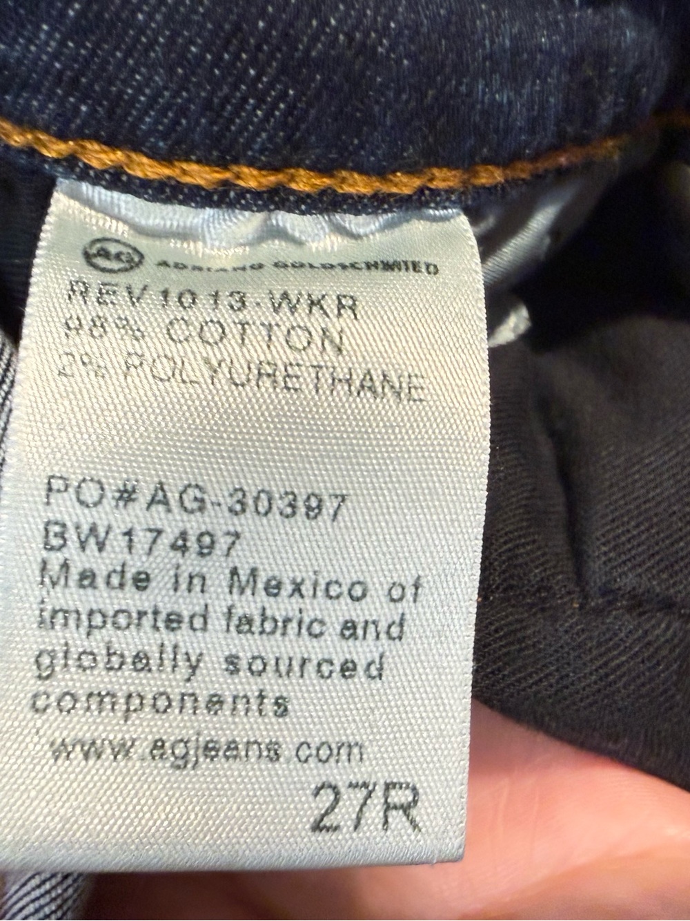 Ag Adriano Goldschmied The Angel Bootcut Women's Blue Jeans Size 27 - Picture 10 of 11